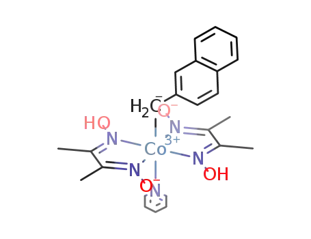 C<sub>10</sub>H<sub>7</sub>CH<sub>2</sub>(C<sub>5</sub>H<sub>5</sub>N)Co((CH<sub>3</sub>CNO)2H)2