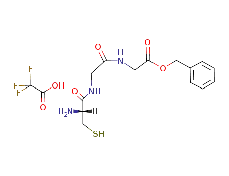 [2-((R)-2-Amino-3-mercapto-propionylamino)-acetylamino]-acetic acid benzyl ester; compound with trifluoro-acetic acid