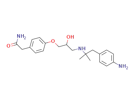 1-<2-(4-aminophenyl)-1,1-dimethylethylamino>-3-(4-carbamoylmethylphenoxy)propan-2-ol
