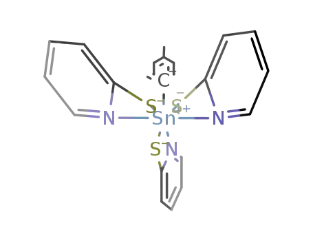 tris(2-pyridinethiolato)(p-tolyl)tin(IV)