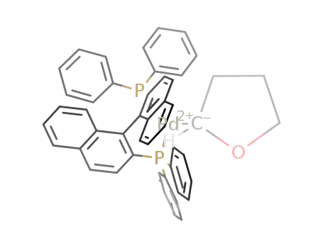 ((C<sub>10</sub>H<sub>6</sub>P(C<sub>6</sub>H<sub>5</sub>)2)2)Pd(OCHCH<sub>2</sub>CH<sub>2</sub>CH<sub>2</sub>)<sup>(1+)</sup>