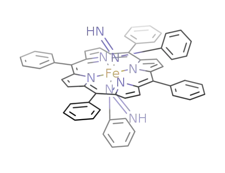 Molecular Structure of 84693-77-6 (Fe((C<sub>4</sub>NH<sub>2</sub>CC<sub>6</sub>H<sub>5</sub>)4)(C<sub>6</sub>H<sub>5</sub>NNH)2)