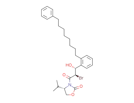 (S)-3-{(2R,3R)-2-Bromo-3-hydroxy-3-[2-(8-phenyl-octyl)-phenyl]-propionyl}-4-isopropyl-oxazolidin-2-one