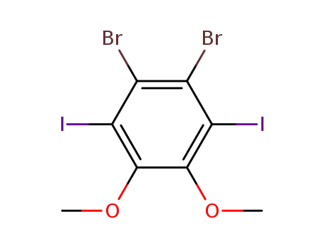 4,5-dibromo-3,6-diiodoveratrole