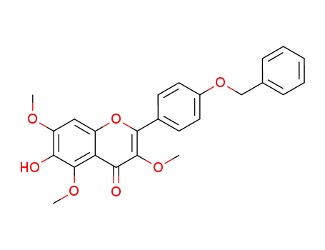 4H-1-Benzopyran-4-one,
6-hydroxy-3,5,7-trimethoxy-2-[4-(phenylmethoxy)phenyl]-