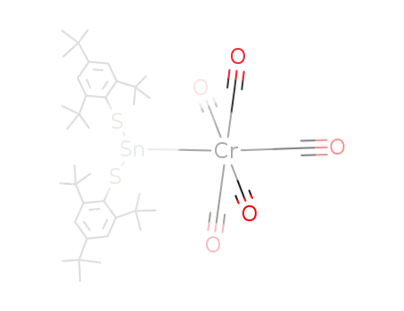 Cr(CO)5[Sn(SC<sub>6</sub>H<sub>2</sub>Bu(t)3-2,4,6)2]