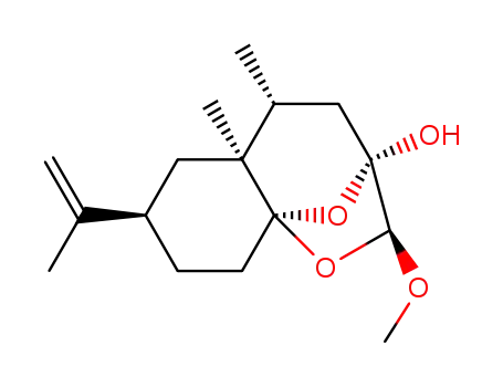 (1R,4R,6S,7R,9S,10S)-4-Isopropenyl-10-methoxy-6,7-dimethyl-11,12-dioxa-tricyclo[7.2.1.0<sup>1,6</sup>]dodecan-9-ol