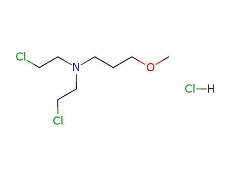 Molecular Structure of 30824-26-1 (N,N-bis(2-Chloroethyl)-3-methoxypropylamine Hydrochloride)