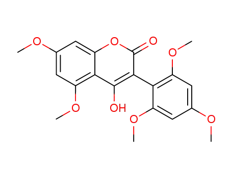 4-hydroxy-5,7-dimethoxy-3-(2,4,6-trimethoxyphenyl)-1-benzopyran-2-one