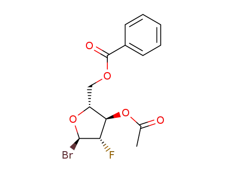 3-O-acetyl-5-O-benzoyl-2-deoxy-2-fluoro-α-D-arabinofuranosyl bromide