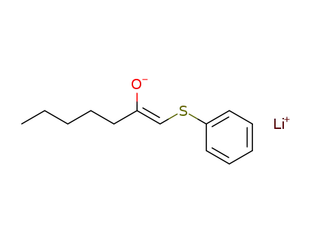 Lithium; (Z)-1-phenylsulfanyl-hept-1-en-2-olate