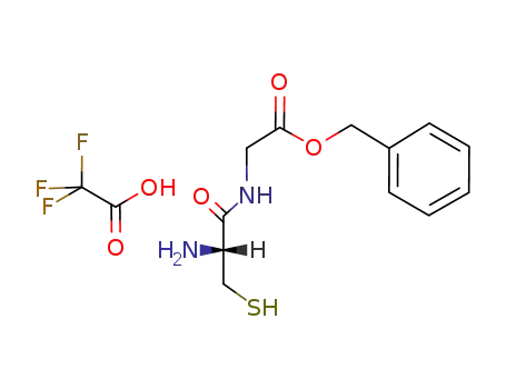 ((R)-2-Amino-3-mercapto-propionylamino)-acetic acid benzyl ester; compound with trifluoro-acetic acid