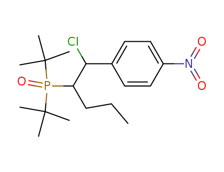 Molecular Structure of 78303-29-4 (1-[1-Chloro-2-(di-tert-butyl-phosphinoyl)-pentyl]-4-nitro-benzene)