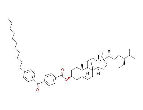 Molecular Structure of 87100-47-8 (4-(4-Undecyl-benzoyl)-benzoic acid (3S,8S,9S,10R,13R,14S,17R)-17-((1R,4S)-4-ethyl-1,5-dimethyl-hexyl)-10,13-dimethyl-2,3,4,7,8,9,10,11,12,13,14,15,16,17-tetradecahydro-1H-cyclopenta[a]phenanthren-3-yl ester)