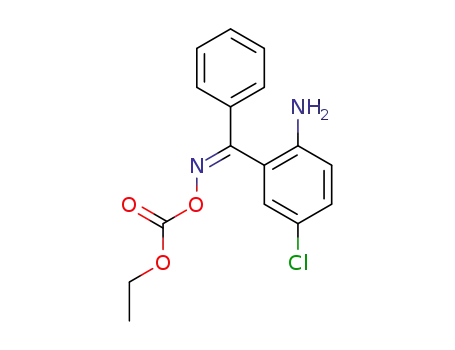 2-Amino-5-chlorbenzophenon-(Z)-O-(aethoxycarbonyl)oxime