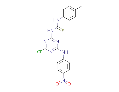 1-[4-Chloro-6-(4-nitro-phenylamino)-[1,3,5]triazin-2-yl]-3-p-tolyl-thiourea