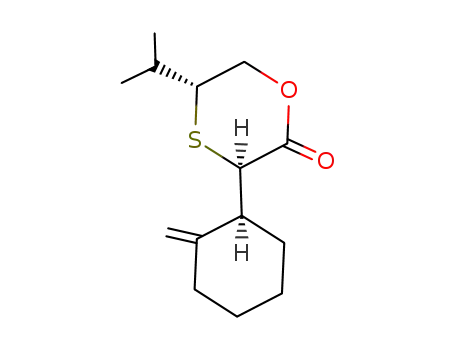 (3R,5R)-5-Isopropyl-3-((S)-2-methylene-cyclohexyl)-[1,4]oxathian-2-one
