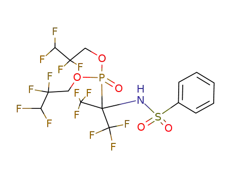 N-<α-di(1,1,3-trihydroperfluoropropoxy)phosphorylhexafluoroisopropyl>benzenesulfonamide