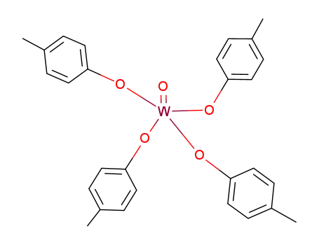 Molecular Structure of 106215-76-3 (WO(OC<sub>6</sub>H<sub>4</sub>CH<sub>3</sub>)4)