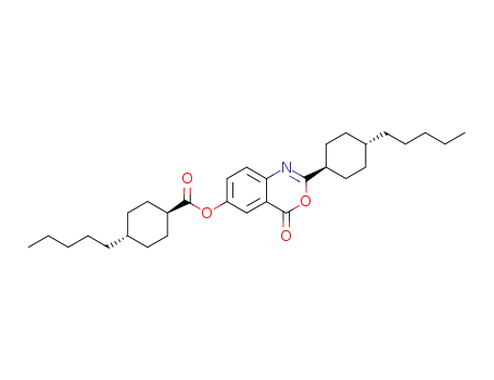 2-(trans-4-Pentyl-2-cyclohexyl)-6-(trans-4-pentylcyclohexanoyloxy)-4H-3,1-benzoxazin-4-one