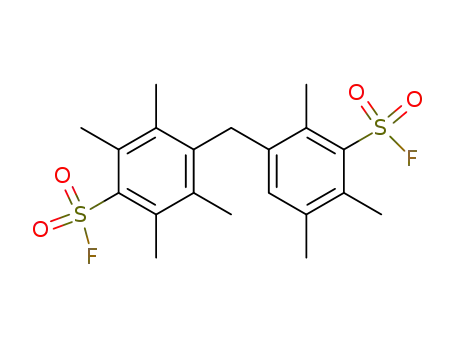 Molecular Structure of 70265-11-1 (Benzenesulfonyl fluoride,
4-[[3-(fluorosulfonyl)-2,4,5-trimethylphenyl]methyl]-2,3,5,6-tetramethyl-)