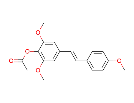 Phenol, 2,6-dimethoxy-4-[2-(4-methoxyphenyl)ethenyl]-, acetate, (E)-
