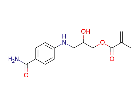 2-Methyl-acrylic acid 3-(4-carbamoyl-phenylamino)-2-hydroxy-propyl ester