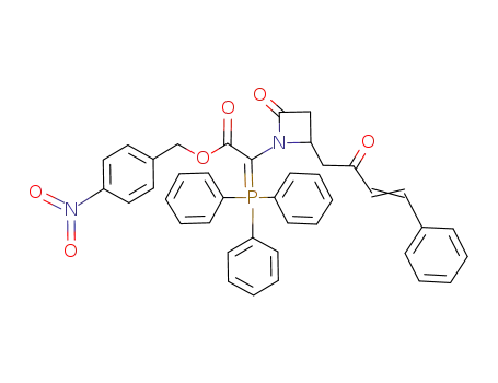 [2-Oxo-4-((E)-2-oxo-4-phenyl-but-3-enyl)-azetidin-1-yl]-(triphenyl-λ<sup>5</sup>-phosphanylidene)-acetic acid 4-nitro-benzyl ester