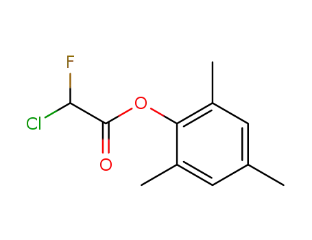 Molecular Structure of 128822-97-9 (2,4,6-trimethylphenyl α-chloro-α-fluoroacetate)