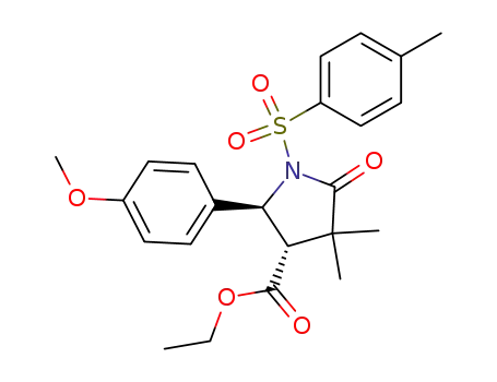 (2S,3S)-2-(4-Methoxy-phenyl)-4,4-dimethyl-5-oxo-1-(toluene-4-sulfonyl)-pyrrolidine-3-carboxylic acid ethyl ester