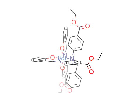 {Ru(C<sub>2</sub>H<sub>5</sub>O<sub>2</sub>CC<sub>6</sub>H<sub>4</sub>NCHC<sub>6</sub>H<sub>4</sub>O)3}