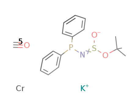 5CO*Cr*(C<sub>6</sub>H<sub>5</sub>)2PNSOOC(CH<sub>3</sub>)3<sup>(1-)</sup>*K<sup>(1+)</sup>=(CO)5Cr((C<sub>6</sub>H<sub>5</sub>)2PNSOOC(CH<sub>3</sub>)3)K