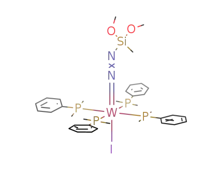 WI(N<sub>2</sub>Si(CH<sub>3</sub>)(OCH<sub>3</sub>)2){P(CH<sub>3</sub>)2C<sub>6</sub>H<sub>5</sub>}4