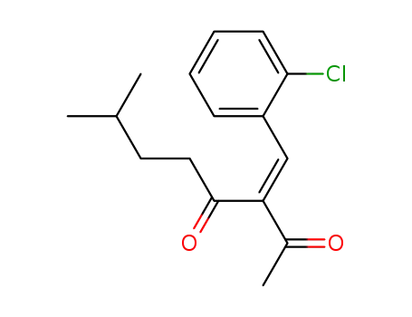 (Z)-2-acetyl-1-(2-chlorophenyl)-6-methylhept-1-en-3-one