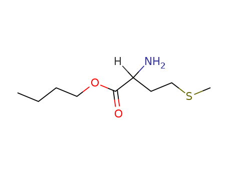Molecular Structure of 105755-06-4 (Methionine, butyl ester)
