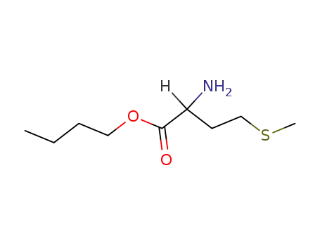 Molecular Structure of 105755-06-4 (Methionine, butyl ester)
