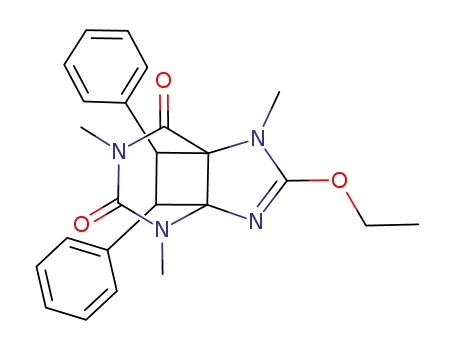 8-Ethoxy-3,4,5,7-tetrahydro-1,3,7-trimethyl-syn-10,anti-11-diphenyl-4,5-ethano-1H-purin-2,6-dion