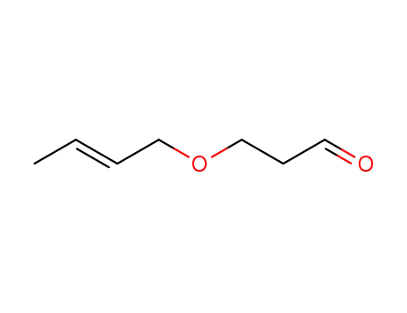 Molecular Structure of 127355-05-9 ((E)-3-(but-2-en-1-yloxy)propanal)