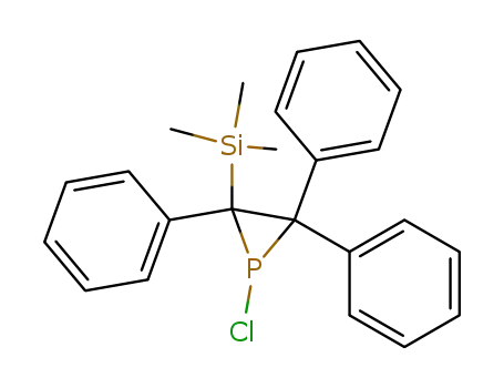 Molecular Structure of 113964-63-9 (Phosphirane, 1-chloro-2,2,3-triphenyl-3-(trimethylsilyl)-)