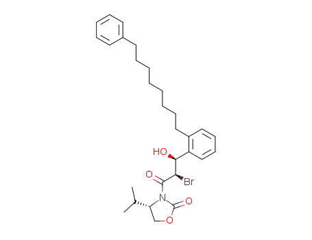 (S)-3-{(2R,3S)-2-Bromo-3-hydroxy-3-[2-(8-phenyl-octyl)-phenyl]-propionyl}-4-isopropyl-oxazolidin-2-one
