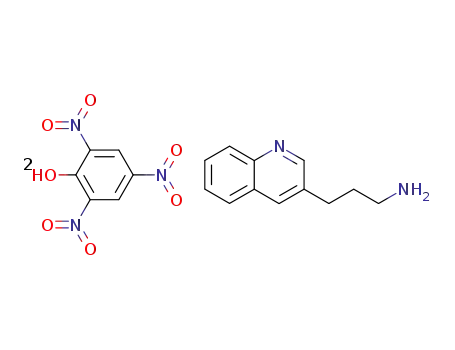 Molecular Structure of 89140-08-9 (3-Quinolinepropanamine, compd. with 2,4,6-trinitrophenol (1:2))
