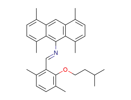 N-(1,4,5,8-Tetramethyl-9-anthracenyl)<3,6-dimethyl-2-(3-methylbutoxy)phenyl>methanimin