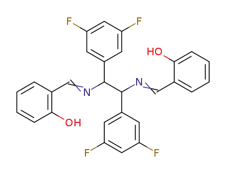 Molecular Structure of 133214-30-9 (meso-N,N'-Disalicylidene-1,2-bis(3,5-difluorophenyl)ethylenediamine)