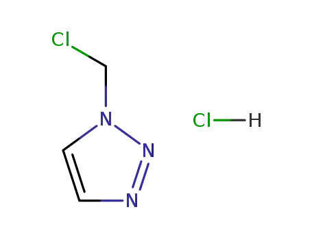 Molecular Structure of 88670-71-7 (1H-1,2,3-Triazole, 1-(chloromethyl)-, monohydrochloride)