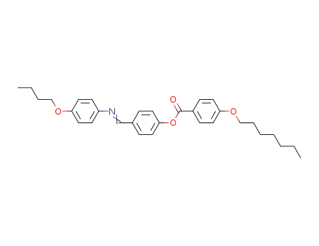Molecular Structure of 108532-21-4 (4-Heptyloxy-benzoic acid 4-{[(E)-4-butoxy-phenylimino]-methyl}-phenyl ester)