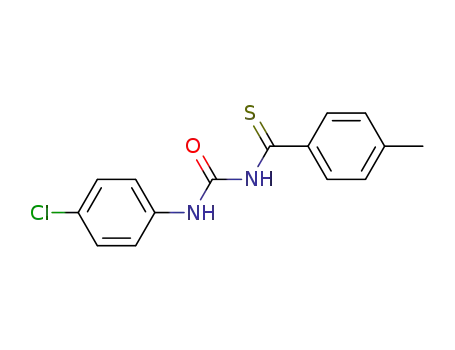 Benzenecarbothioamide, N-[[(4-chlorophenyl)amino]carbonyl]-4-methyl-