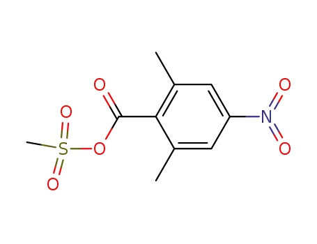 Molecular Structure of 85374-82-9 (2,6-Dimethyl-4-nitrobenzoesaeure-methansulfonsaeure-anhydrid)