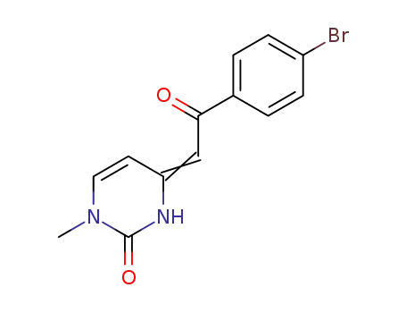 1-Methyl-4(3H)-<(4-bromobenzoyl)methenyl>-2-pyrimidinone