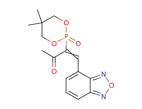 Molecular Structure of 146139-64-2 ((Z)-4-Benzo[1,2,5]oxadiazol-4-yl-3-(5,5-dimethyl-2-oxo-2λ<sup>5</sup>-[1,3,2]dioxaphosphinan-2-yl)-but-3-en-2-one)