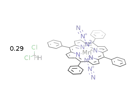 diazido(5,10,15,20-tetraphenylporphinato)manganese(IV)*0.29CH<sub>2</sub>Cl<sub>2</sub>